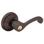5245112rent Baldwin Classic Keyed Entry Door Lever Venetian Bronze 723079920047