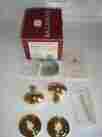 5425-030-fd Baldwin Hardware Egg-shaped Dummy Door Knob Set Polished Brass Solid Heavy 723079076928