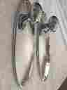 5425-260-fdjo Baldwin Hardware New Set Modern Polished Chrome Egg Knob Backplate Dummy