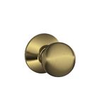 564509 Brass Antique Orb Orbit Hall Door Schlage 609 F10 Closet Knob