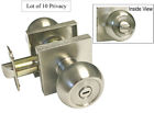 5765-6085-dc-bk House Guard Hardware Lot Of Satin Nickel Square 761620028811