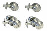 5765dc-et-101dc House Guard Hardware Entrance Keyed Entry Satin Nickel Round Knobs