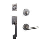 581926 Design House Moderno Adjustable Eastport Handleset Satin Nickel 044321581923