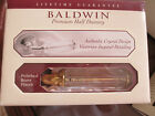 5845.030.ldmrp Baldwin Hardware Ashbury Crystal Lever Half Dummy Lh Polished Brass 723079948133
