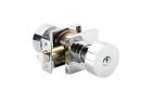 600139353178 Emtek Round Key In Knob Polished Chrome Square