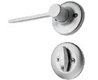 604lrl Lh 26d Kwikset Ladera Left Handed Lever Satin Chrome 883351582155