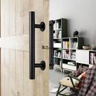 Bt7e 612720219633 Unbranded Barn Door Handle Pull Set Black Stainless