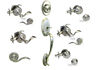 6300dc-et-bk-ps House Guard Hardware Satin Nickel Door Knob Lever Entrance Privacy