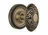 640697025452 Nostalgic Warehouse Rope Rosette With Victorian Knob Mortise