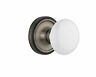 640697048444 Nostalgic Warehouse Classic Rosette With White Porcelain Door