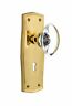 640697066714 Nostalgic Warehouse Prairie Plate With Keyhole Oval Clear
