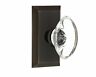 640697177977 Nostalgic Warehouse Studio Plate With Oval Clear Crystal