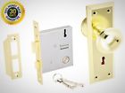 642 Hardware Usa Door Lock Set Brass Old Time 7437357640642