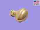 66022 The Renovators Supply Pair Banded Oval Door Knob Brass Shanks 096962411312