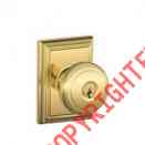 662755 Keyed Collection Bright Addison Brass Schlage Entry Andover Knob