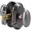 684408c Delaney Designer Rosa Series Passage Door Knob Set With Curved Backplate 087305921384