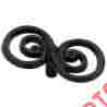 289113 69234 Liberty Hardware Bath Unlimit 2.5 In Small S Swirl Knob Black 022788692345
