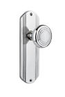 700270 Nostalgic Warehouse Deco Passage Door Knob With Plate