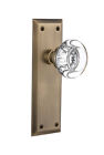 700341 Nostalgic Warehouse Round Clear Crystal Passage Door Knob With New
