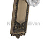 701936 Nostalgic Warehouse Egg Dart Plate With Crystal Glass 640697019369