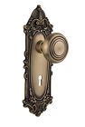 707375 Nostalgic Warehouse Deco Privacy Door Knob With Victorian Plate