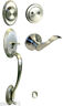 70780dc-838-dummy House Guard Hardware Satin Nickel Front Door Dummy Handleset Lever
