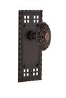 640695 708711 Nostalgic Warehouse Craftsman Plate With Victorian Knob Passage 640697087115