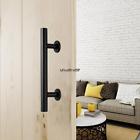 710120605855 Unbranded Durable Barn Door Handle Black Stainless Steel