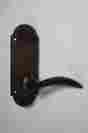 2449 7107 Emtek Entry Interior Handle Durango 5 Style Plate Dark Bronze Dummy