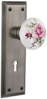 711293 Nostalgic Warehouse Interior Mortise White Rose Porcelain Door 0640697112930