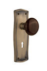 712164 Nostalgic Warehouse Passage Door Knob With Prairie Plate
