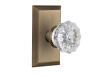 713304 Nostalgic Warehouse Antique Brass Plate Crystal Glass Knob 690003664103