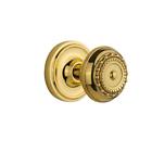 640699 713522 Nostalgic Warehouse Classic Rosette Backset Polished Brass 640697135229