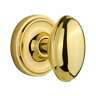 W-2-3-8 716850 Nostalgic Warehouse Homestead Solid Brass Knobset Backset 640697168500