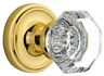 W-2-3-8 716854 Nostalgic Warehouse Waldorf Solid Brass Privacy Knobset Backset 640697168548
