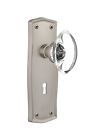 718794 Nostalgic Warehouse Prairie Satin Nickel Privacy Door Knob