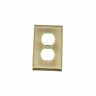 719704 New York Switch Plate With Outlet Antique Brass