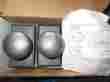 7209 Emtek New In Box Jamestown Door Knob Set Satin Steel Finish