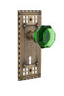 723706 Nostalgic Warehouse Waldorf Double Dummy Door Knob With Craftsman Plate