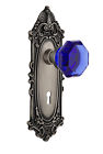 724046 Nostalgic Warehouse Waldorf Double Dummy Door Knob With Victorian Plate