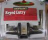 730849092019 Defiant Antique Brass Keyed Entry Door Lever Cylinder
