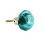 736415201915 Baccarat Extremely Rare Empreinte Turquoise Crystal Gilt Door
