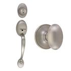 740928 Design House Coventry Satin Nickel Latch Entry Handle 044321740924