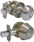 74878 Door Lock Combination Set Satin Nickel Entry Knob 691171774878