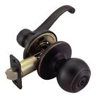 750729 Design House Scroll Latch Piece Keyed Door Knob Set With
