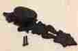 781245 Unbranded 2 Vintage Inspired Cast Iron Door Knob Hook Wall Art Towel French Cntr
