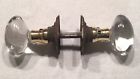 785007858846 Set Of Oval Glass Door Knobs Antique Hexagonal