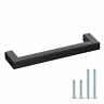 786467821548 Goldenwarm Pack Black Square Bar Cabinet Pull Drawer