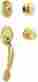 687-dat3 803564 Kwikset Dakota With Tylo Knob Smartkey Handleset In Polished Brass 042049452112