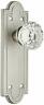 8052ausu15 Emtek Belmont Plate Set With Astoria Crystal Door Knobs Dummy
